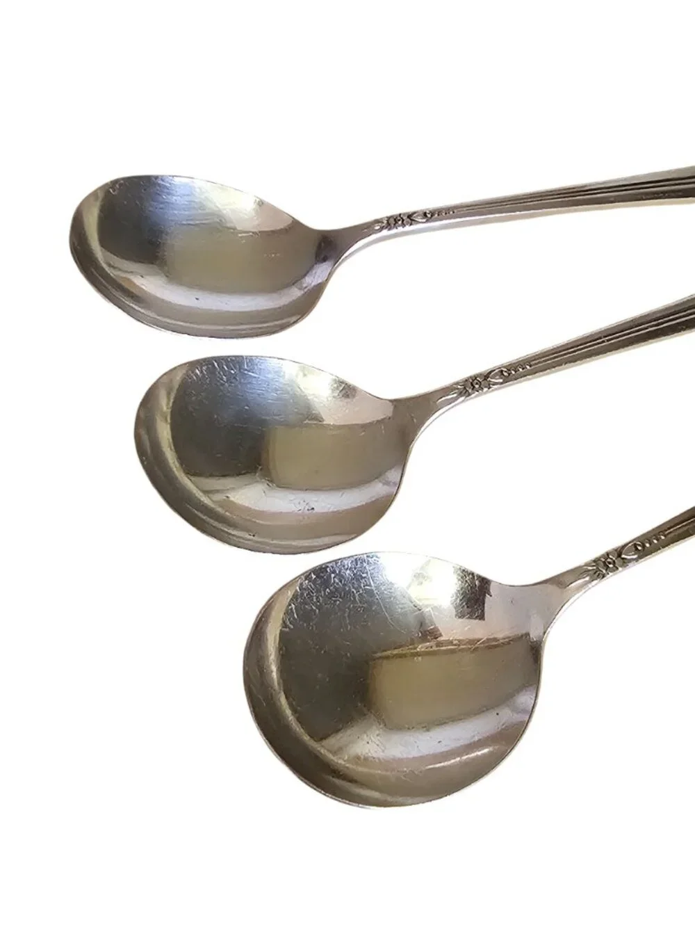 3 Rogers Plantation Silverplate Soup Spoon 7